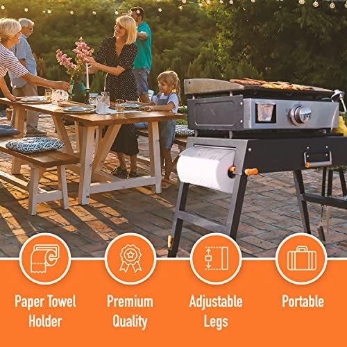 Yukon Glory Folding Grill Table & Blackstone Griddle Stand, 17/22 Inch
