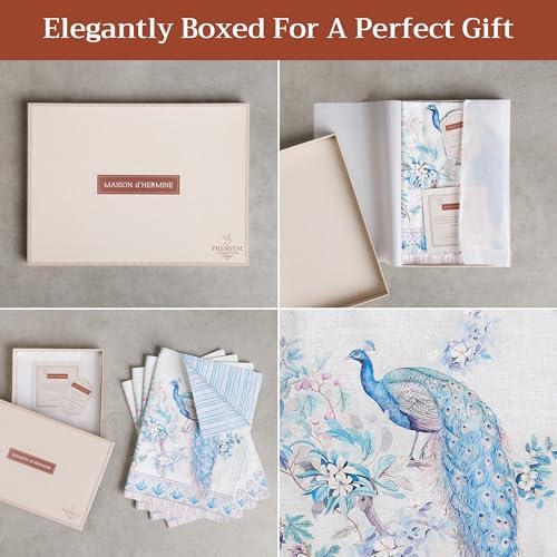 Maison d' Hermine Placemats Set of 4 Reusable 100% Combed Cotton (13"x19")