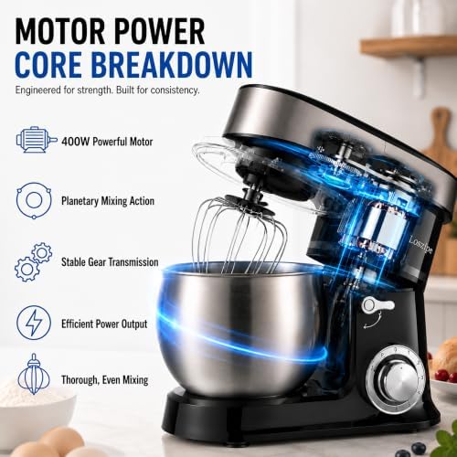 Household Stand Mixer, 7QT Kitchen Electric Mixer for Home Baking