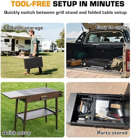 Grill Stand Table Fit for 17" & 22" Blackstone Griddle