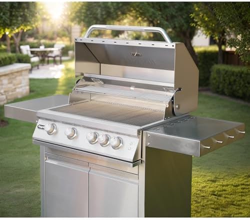 Hygrill Stainless Steel Grill Cart for Hygrill 4-Burner Built-In Gas Grill