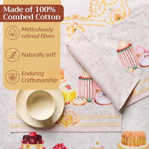 Maison d' Hermine Placemats Set of 4 Reusable 100% Combed Cotton (13"x19")