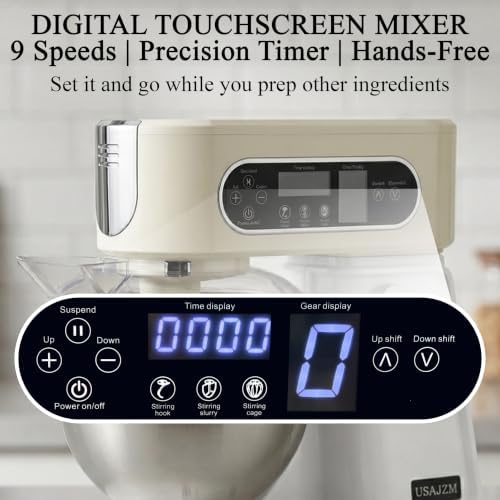 5.3 Qt 9-Speed Tilt-Head Stand Mixer, Multi-Function Electric Mixer