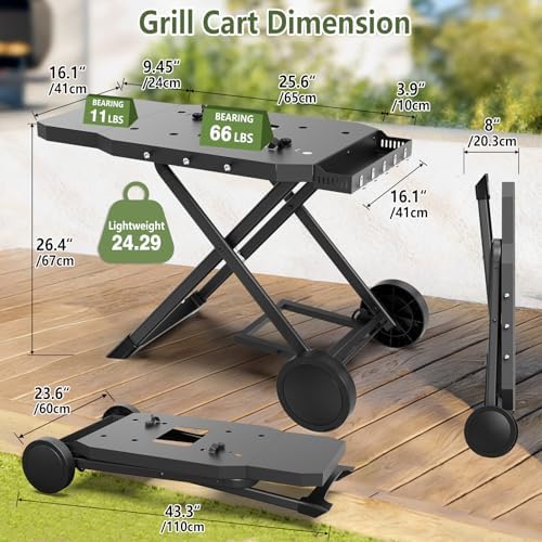 Blackstone Portable Grill Cart for Blackstone 17" & 22" Griddle