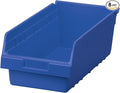 Akro-Mils 30088 ShelfMax Plastic Nesting Shelf Bin Box, 18-Inch L by 8-Inch W by 6-Inch H, Blue, Case of 8