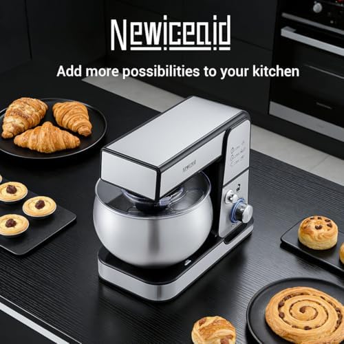 Stainless Steel 6-Speed 5.3QT Stand Mixer