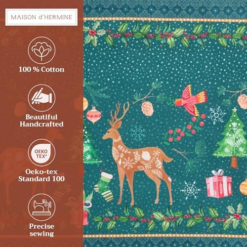 Maison d' Hermine Placemats Set of 4 Reusable 100% Cotton (13"x19")