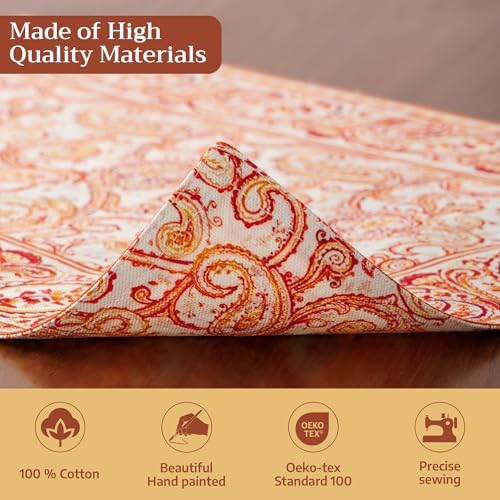 Maison d' Hermine Placemats Set of 4 Reusable 100% Cotton (13"x19")