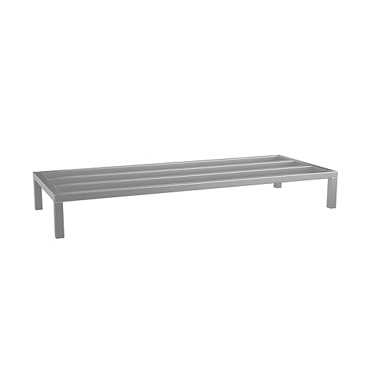 60'' x 24'' x 8'' Aluminum Dunnage Rack - 1850 lb. Capacity