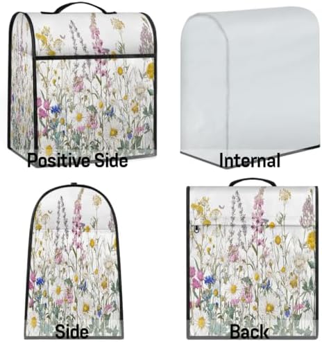 Spring Flowers Kitchen Aid Covers Foldable Washable Stand Mixer Dust Cover