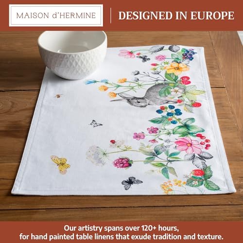 Maison d' Hermine Placemats Set of 4 Reusable 100% Cotton (13"x19")