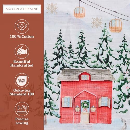 Maison d' Hermine Placemats Set of 4 Reusable 100% Cotton (13"x19")