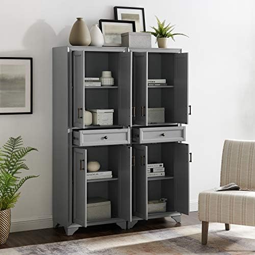 Crosley Furniture Tara 2-Piece Pantry Storage Cabinet Set