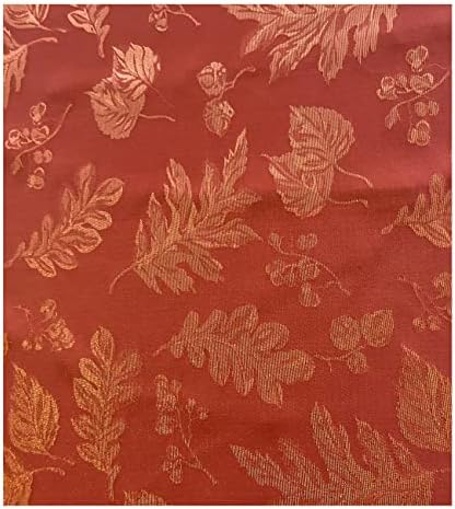 Newbridge Fall Damask Tablecloth Rust Gold 60 x 102 Inch Rectangle