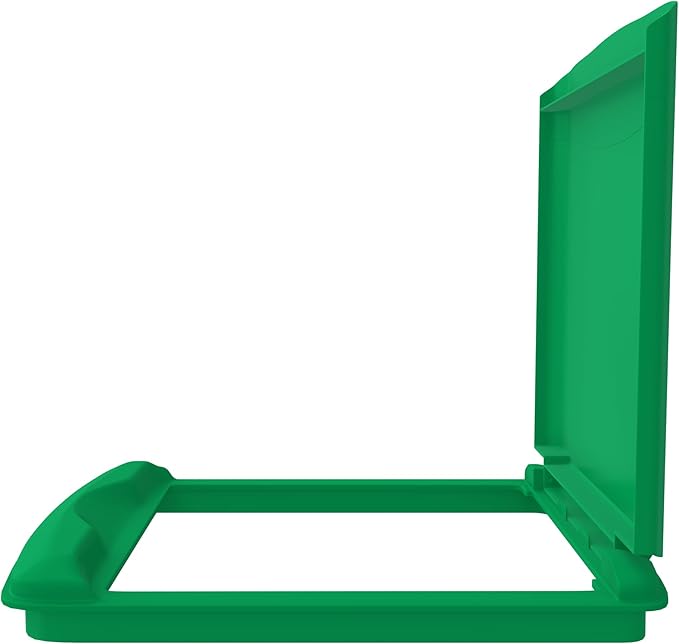 Rev-A-Shelf 35 Qt Under Sink Garbage Can Lid for Base Kitchen and Bathroom Cabinet, Replacement Plastic Trash Bin Lid Only, Green, RV-35-LID-G-1