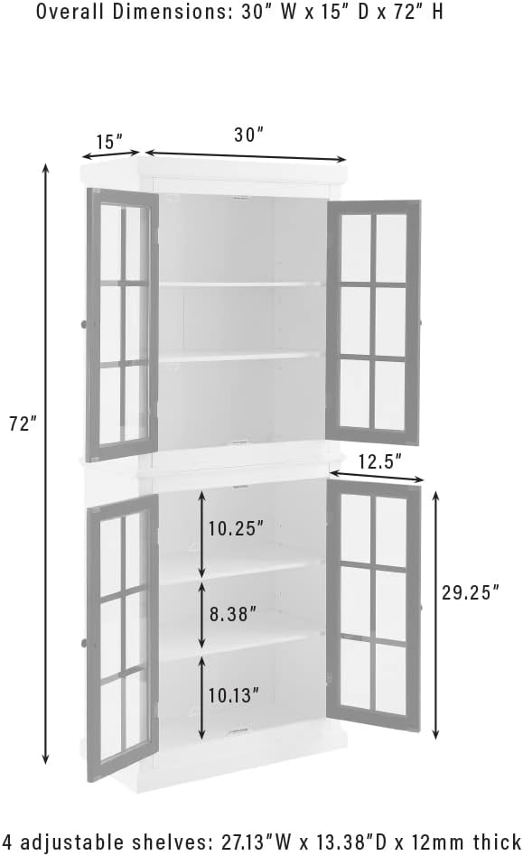 Crosley Furniture Cecily Tall Pantry Storage Cabinet