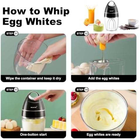 MIGECON Stand Mixer Electric Kitchen Mixer Egg Electric Whisk, Dark Grey