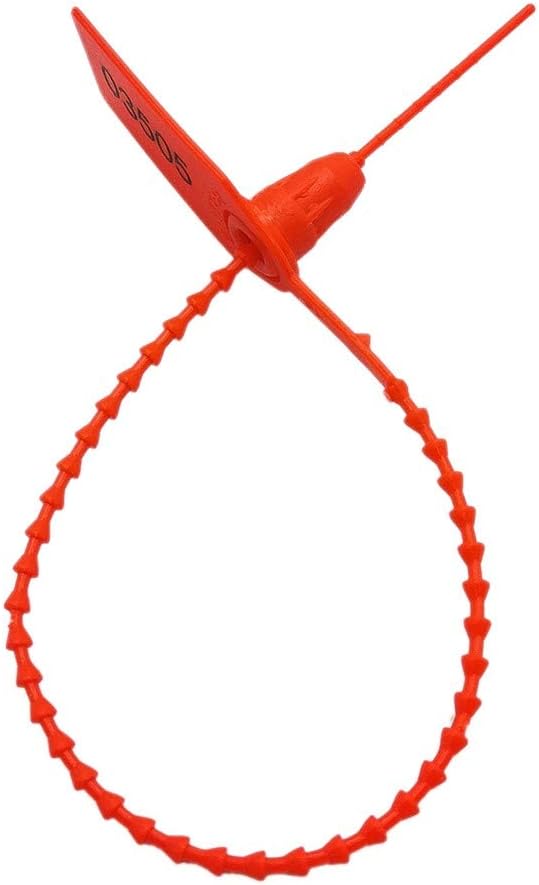 Plastic Security Tags Numbered Tamper Proof Seals Self Locking Zip Ties 9.84" Length (Pack of 500)
