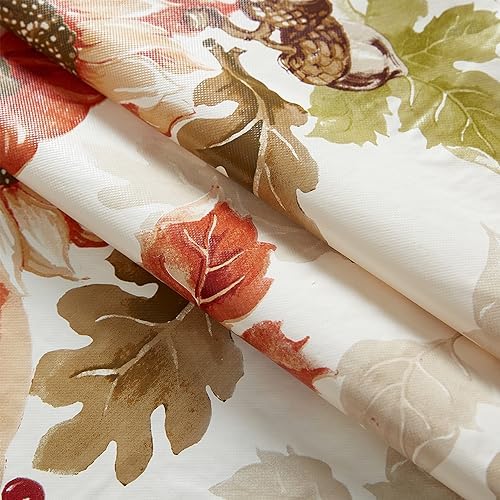 Newbridge Bountiful Fall Harvest 60 x 84 Inch Rectangle Vinyl Tablecloth