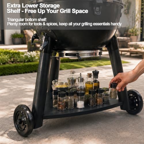 Front Leg Kit for Char-Griller AKORN Jr. Kamado E6714 Charcoal Kettle Grill