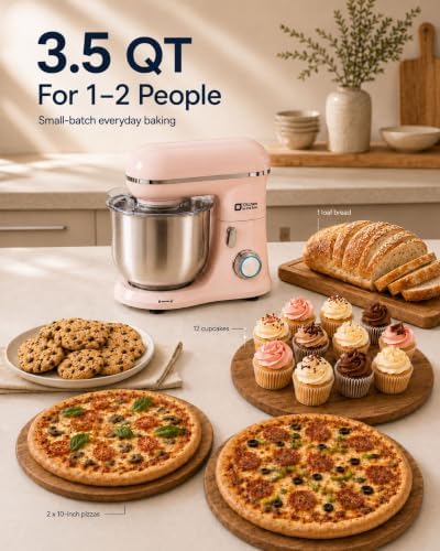 Kitchen in the Box Stand Mixer, 3.5 QT Kitchen Electric Mixer for Baking