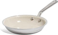 Made In Cookware - 8" Ceramic Non Stick Frying Pan (Stainless Handle) - 5-Ply Stainless Clad with Stay-Cool Handle - Professional Cookware - Induction Compatible