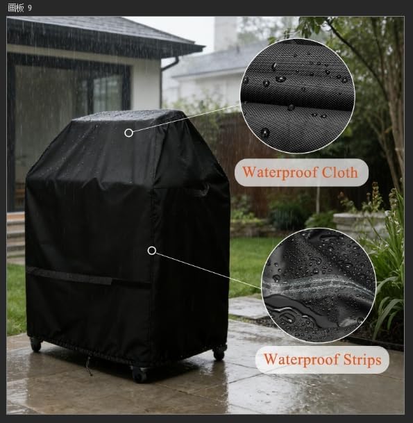 Outdoor Pizza Oven Table Cover for Ooni Oven and Large Table, Outdoor Bar Table Cover Waterproof Heavy Duty for Patio Grill Table - 32''L x 32''W x 52''H