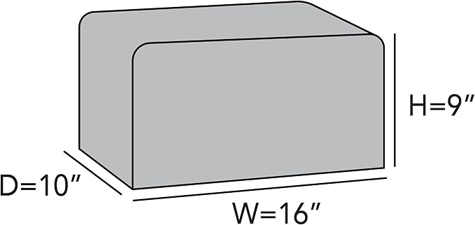 Covermates Keepsakes - Rectangular Appliance Cover - Dust Protection - Stain Resistant - Washable - Appliance Cover, Bronze