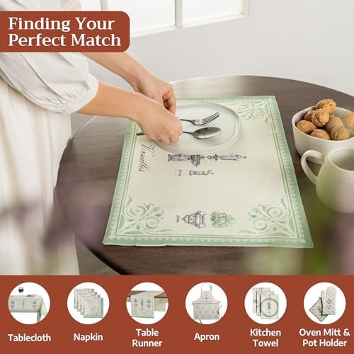 Maison d' Hermine Placemats Set of 2 Reusable 100% Cotton (13"x19")