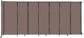 Wall-Mounted Sliding StraightWall Room Divider | Adjustable Widths | Locking Wheels | Room Separator | Up to 15'6" Wide x 6'10" Tall Latte Fabric Panels