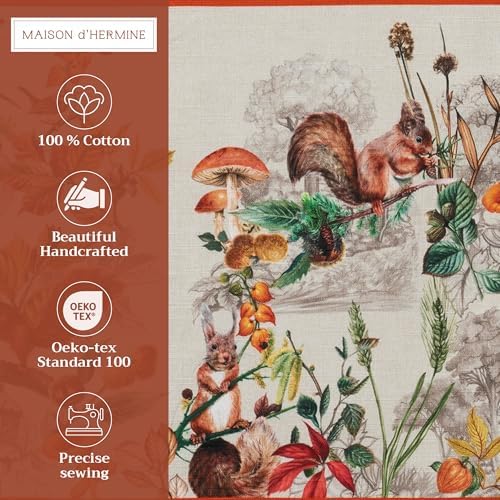 Maison d' Hermine Placemats Set of 4 Reusable 100% Cotton (13"x19")