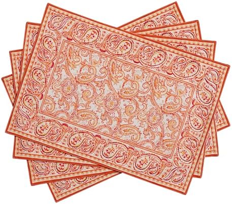 Maison d' Hermine Placemats Set of 4 Reusable 100% Cotton (13"x19")