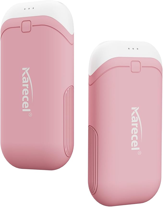 Karecel Heat-Conducting Silicone Rechargeable Hand Warmers 2 Pack, 10,000mAh Double-Sided Heating USB Electric Hand Warmers, Portable Pocket Heated Handwarmers, Hunting Essentials, Men Women Gifts
