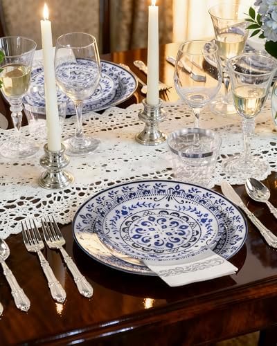 Hioasis 175 Pcs Blue Plates for Party