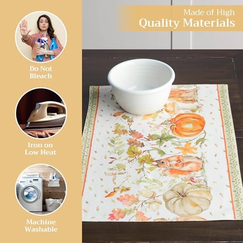 Maison d' Hermine Placemats Set of 4 Reusable 100% Cotton (13"x19")