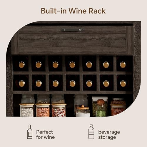 Ball & Cast 71 Inch Farmhouse Kitchen Pantry Cabinet