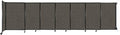 Wall-Mounted Sliding StraightWall Room Divider | Adjustable Widths | Locking Wheels | Room Separator | Up to 15'6" Wide x 4' Tall Mocha Fabric Panels