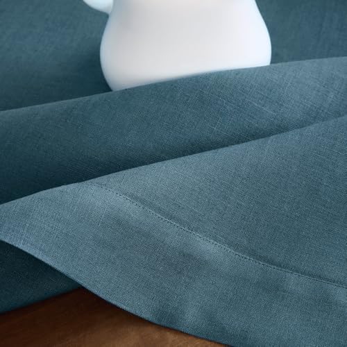 Solino Home 100% Pure Linen Napkins Peacock Blue, Fete 20 x 20 in, Set of 4