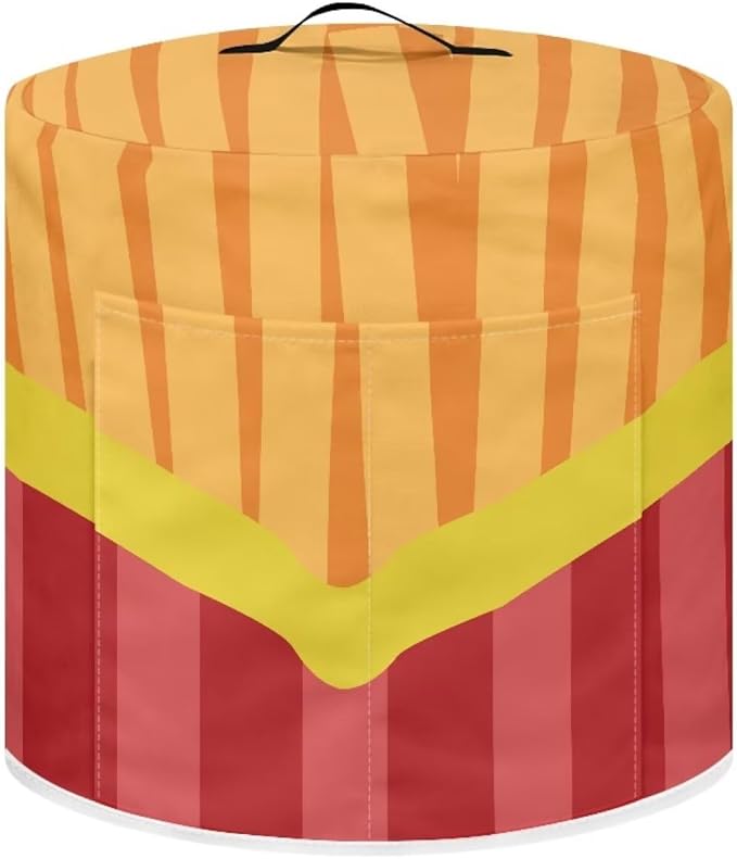 Air Fryer Cover Dust Cover, French Fries Appliance Covers for 3 Quart Air Fryer & Pressure Cooker Kitchen Appliance Accessories with Pockets, Machine Washable