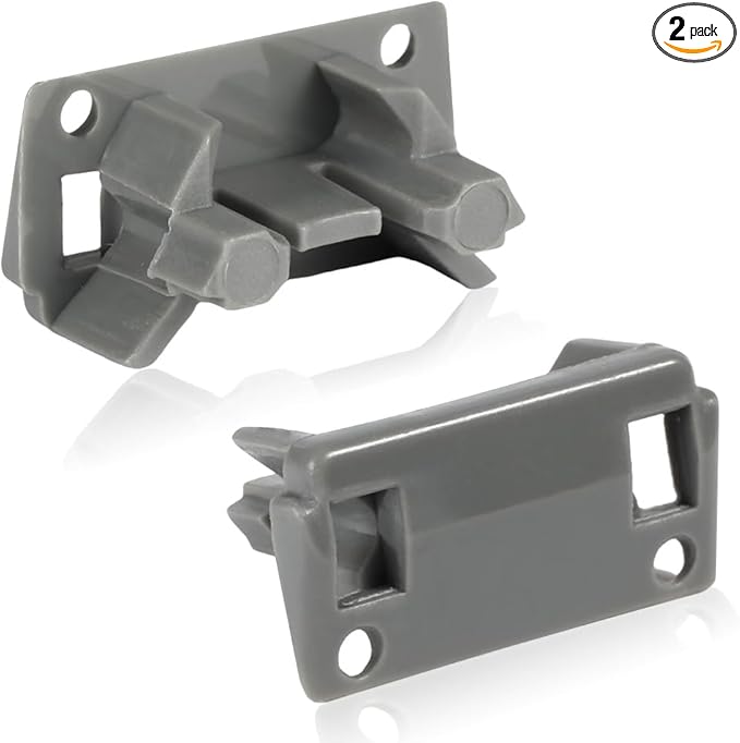 [Upgraded] 2Pcs Dishwasher Rack Stop Clip W10195622, Upper Dishrack Slide Rail Rear Stop fit for Whirlpool/KitchenAid/Kenmore Dishwasher, Replaces AP4566222, PS11750071, 1872168