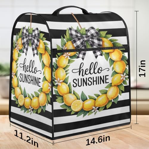 Summer Lemon Kitchen Aid Covers Foldable Washable Stand Mixer Dust Cover
