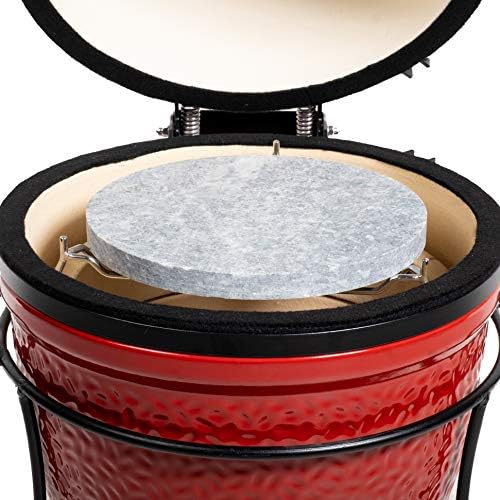 Kamado Joe KJ15112524 Joe Jr Cart Stand and KJ15090720 Soapstone Grill Accessory for Joe Jr