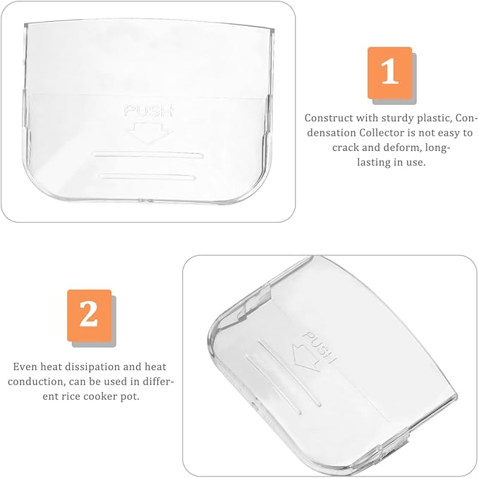 Rice Cooker Condensation Collector Cup Replacement Water Collection Box Accessory with Heat Resistant Plastic for Easy Cleaning and Detachment