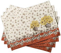 Maison d' Hermine Placemats Set of 4 Reusable 100% Cotton (13"x19")