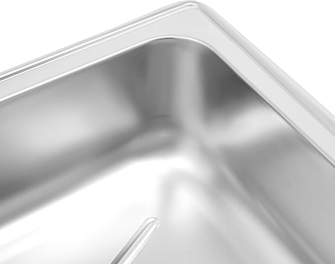 2-Pot Commercial Countertop Food Warmer, Commercial Grade Stainless Bain Marie Steel BuffetElectric Steam Table for Buffet Restaurant 2 x 4L