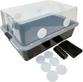 Grower's Select 66Q Large Mushroom Monotub Fruiting Chamber with Filter Disks and Liner