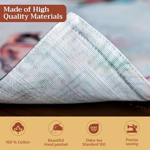 Maison d' Hermine Placemats Set of 4 Reusable 100% Cotton (13"x19")