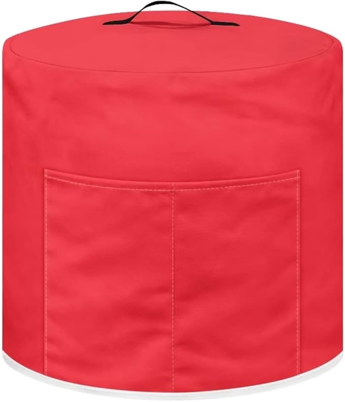 Red Pressure Cooker Cover Dust Cover 3qt,Kitchen Appliance Cover for Air fryer/Rice Cooker/Oven/Toaster/Stand Mixer/Steamer,Food Processor Cover