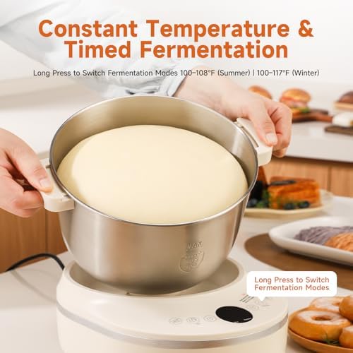 Joydeem 5.3Qt Electric Dough Maker with Seasonal Fermentation, HMJ-A501