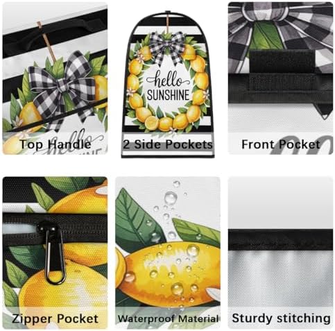Summer Lemon Kitchen Aid Covers Foldable Washable Stand Mixer Dust Cover